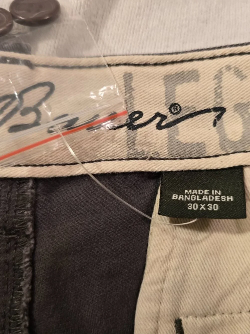 Eddie Bauer Legend Mens 30x30 Chino Pants Charcoal Grey Straight Leg Casual NEW